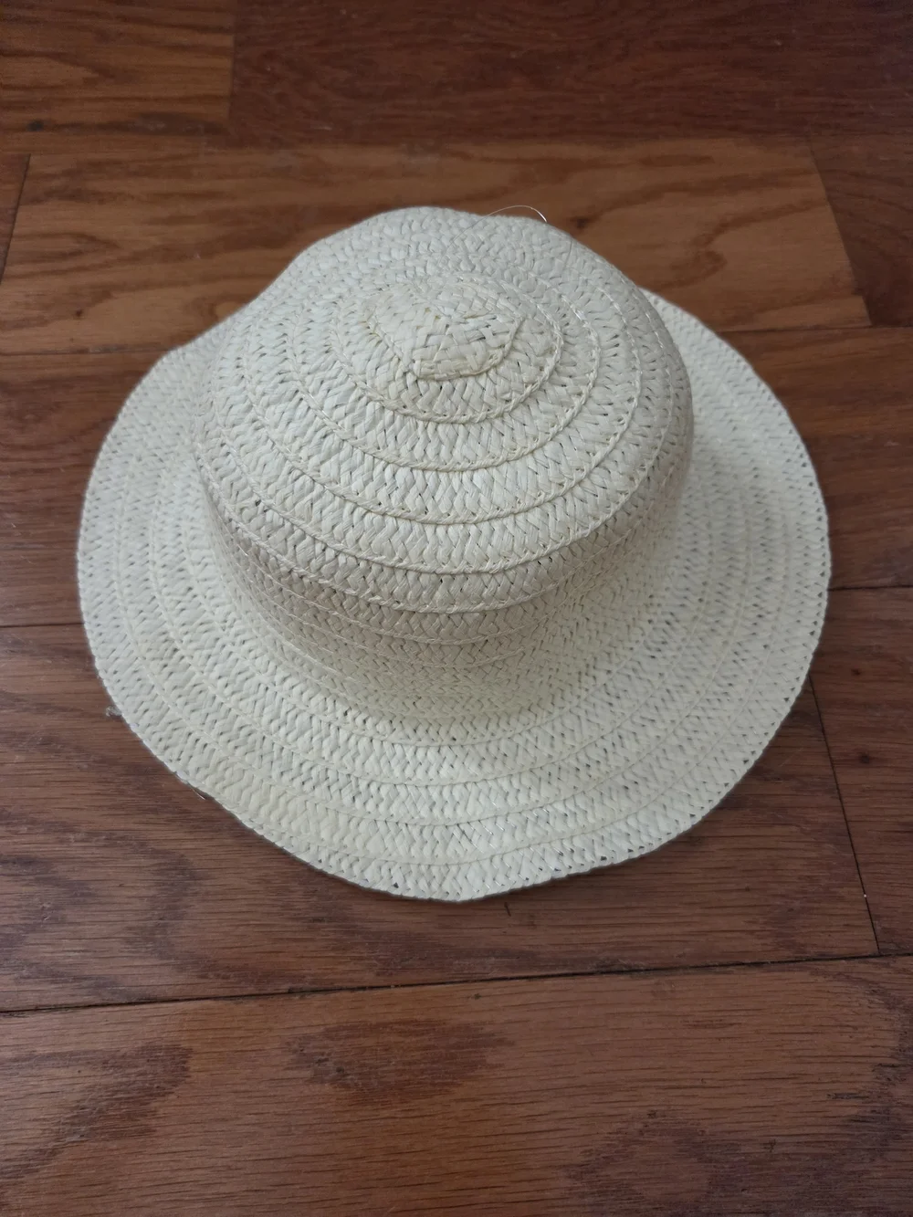 Kids Straw Sun Hat - Cream
